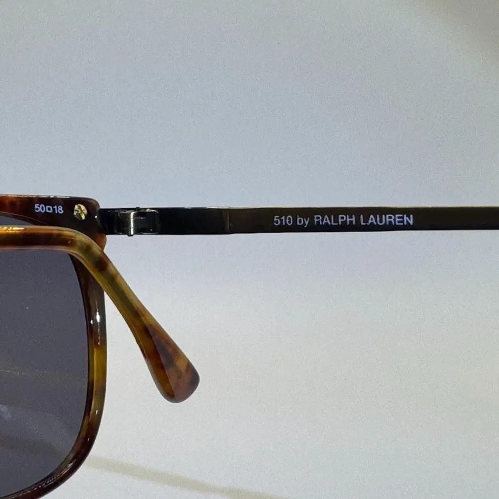 Vintage Ralph Lauren 510 Glasses | Yellow Tortoise & Gold Frames Keyhole Bridge - Picture 13 of 15